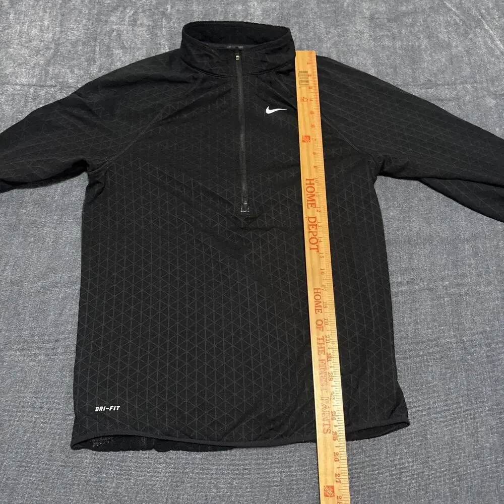Nike Dri-FIT Element Men’s Black Half Zip Running Top Pullover Size S Reflective